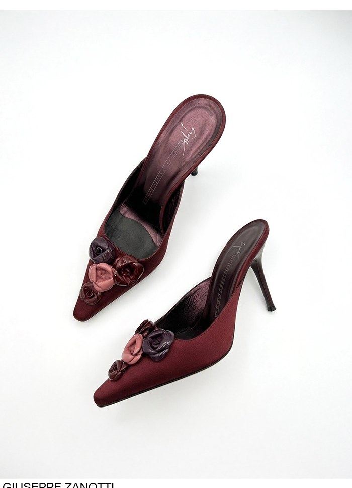Giuseppe Zanotti Satin Mules